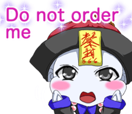 Lovely Loose Fuw Baby Vampire English sticker #14725390