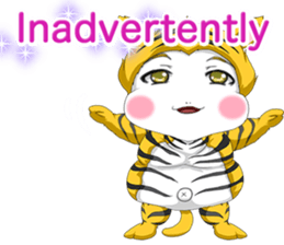 Lovely Loose Fuw Baby Vampire English sticker #14725392