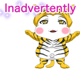 Lovely Loose Fuw Baby Vampire English sticker #14725392