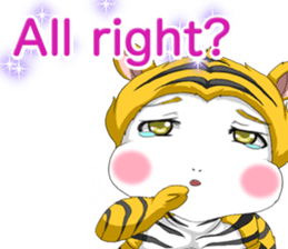 Lovely Loose Fuw Baby Vampire English sticker #14725396