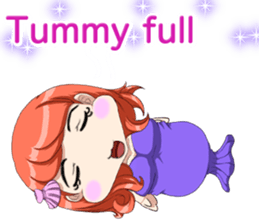 Lovely Loose Fuw Baby Vampire English sticker #14725397