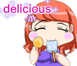 Lovely Loose Fuw Baby Vampire English sticker #14725401