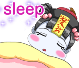 Lovely Loose Fuw Baby Vampire English sticker #14725403