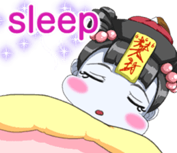 Lovely Loose Fuw Baby Vampire English sticker #14725403