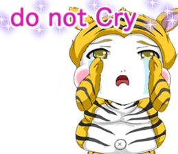 Lovely Loose Fuw Baby Vampire English sticker #14725404