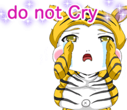 Lovely Loose Fuw Baby Vampire English sticker #14725404