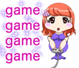 Lovely Loose Fuw Baby Vampire English sticker #14725405