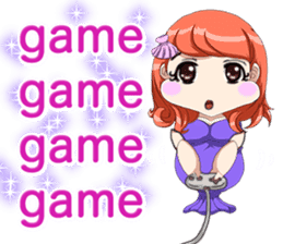 Lovely Loose Fuw Baby Vampire English sticker #14725405