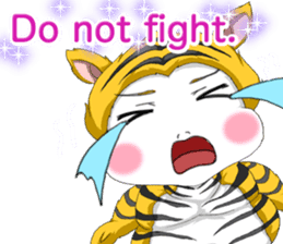 Lovely Loose Fuw Baby Vampire English sticker #14725408