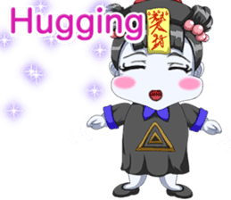 Lovely Loose Fuw Baby Vampire English sticker #14725411