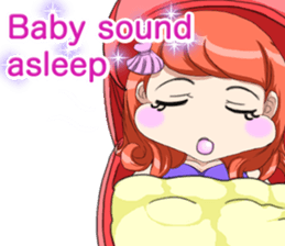 Lovely Loose Fuw Baby Vampire English sticker #14725413