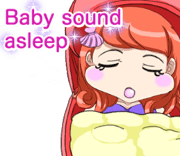 Lovely Loose Fuw Baby Vampire English sticker #14725413