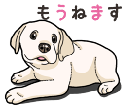 Wanko-biyori puppy Labrador retriever 4 sticker #14725904