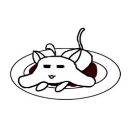 Also Chitto cat sticker #14725943