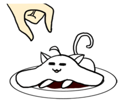 Also Chitto cat sticker #14725944