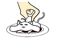 Also Chitto cat sticker #14725945