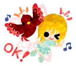 Little people -Mysterious little birds- sticker #14726270