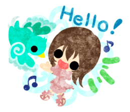 Little people -Mysterious little birds- sticker #14726274