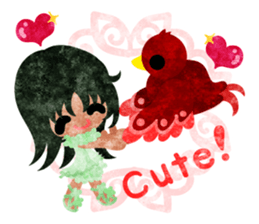 Little people -Mysterious little birds- sticker #14726277