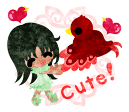 Little people -Mysterious little birds- sticker #14726277