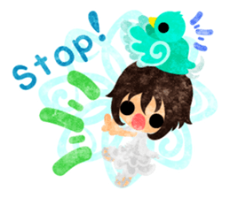 Little people -Mysterious little birds- sticker #14726281