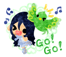 Little people -Mysterious little birds- sticker #14726287