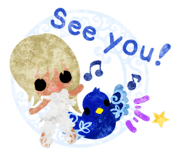 Little people -Mysterious little birds- sticker #14726289