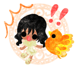 Little people -Mysterious little birds- sticker #14726292