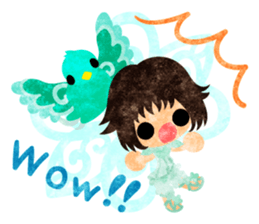 Little people -Mysterious little birds- sticker #14726302