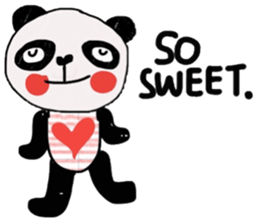 Panda lover in February(Valentine's day) sticker #14726310