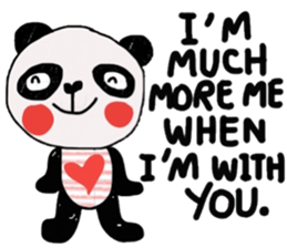 Panda lover in February(Valentine's day) sticker #14726311