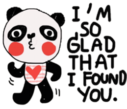 Panda lover in February(Valentine's day) sticker #14726313