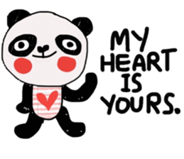 Panda lover in February(Valentine's day) sticker #14726317