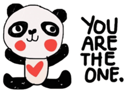 Panda lover in February(Valentine's day) sticker #14726330