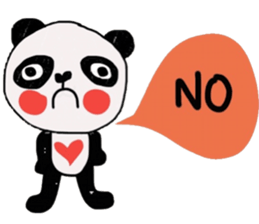 Panda lover in February(Valentine's day) sticker #14726346