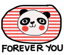 Panda lover in February(Valentine's day) sticker #14726347