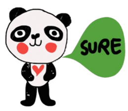 Panda lover in February(Valentine's day) sticker #14726348