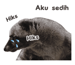 Mumu the Cute Asian Palm Civet sticker #14726700