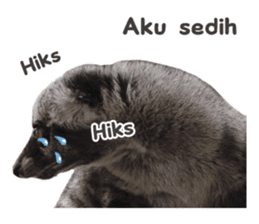 Mumu the Cute Asian Palm Civet sticker #14726700