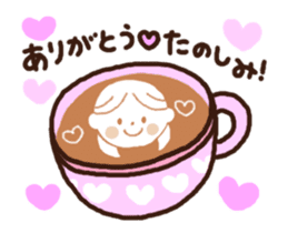 Moving Cappuccino 4 (with 3D latte!) sticker #14726731