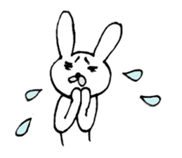 Mr.rabbit who works hard sticker #14726783