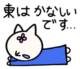 Higashi's name sticker sticker #14727229