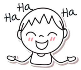 Panna Panna, Optimistic and Happy kid. sticker #14727645