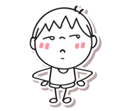 Panna Panna, Optimistic and Happy kid. sticker #14727654