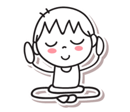 Panna Panna, Optimistic and Happy kid. sticker #14727677