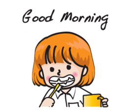 school girl Cute cute sticker #14728867