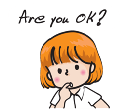 school girl Cute cute sticker #14728868