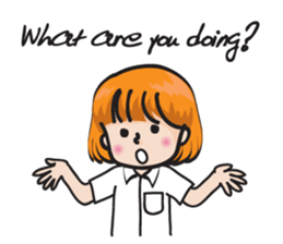 school girl Cute cute sticker #14728869