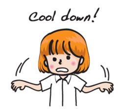 school girl Cute cute sticker #14728871