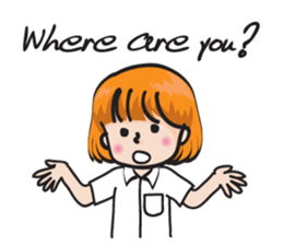 school girl Cute cute sticker #14728872